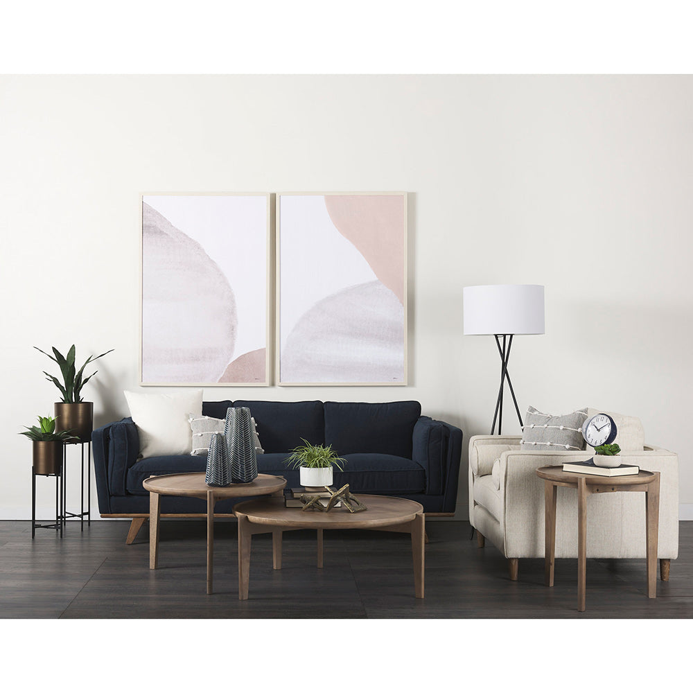 Mercana - Weymouth Blue Metal Glass Dome Table Clock - 68528 view 6