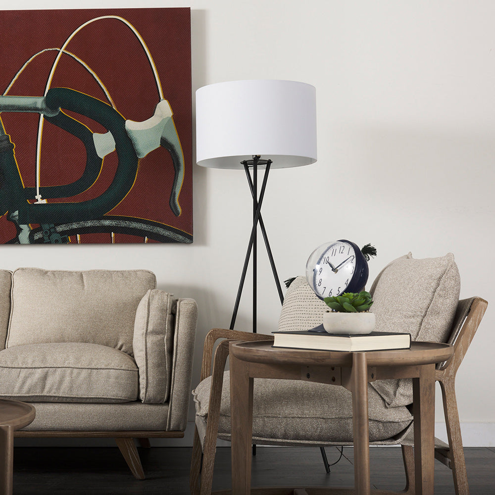 Mercana - Weymouth Blue Metal Glass Dome Table Clock - 68528 view 7