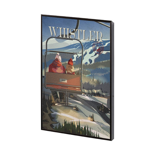 Mercana - Whistler Go Canada SM by Mercana Studio a Hand Embellished Decograph Framed Art Print - 13763 view 2
