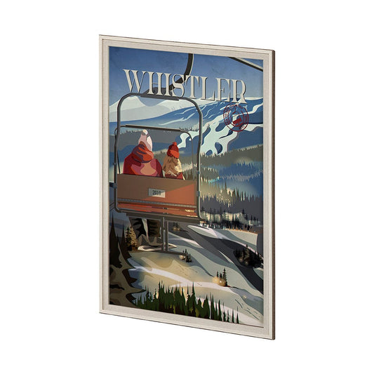 Mercana - Whistler Go Canada XL by Mercana Studio a Hand Embellished Decograph Framed Art Print under Glass - 13796 view 2
