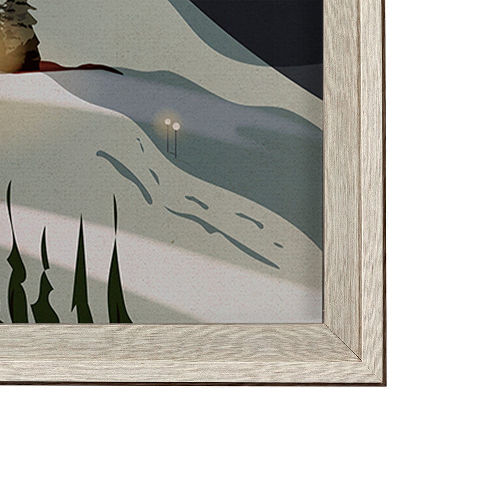 Mercana - Whistler Go Canada XL by Mercana Studio a Hand Embellished Decograph Framed Art Print under Glass - 13796 view 3