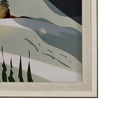 Mercana - Whistler Go Canada XL by Mercana Studio a Hand Embellished Decograph Framed Art Print under Glass - 13796 view 3