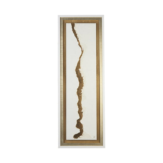 Mercana - White and Gold river by Studio M a Framed Art Print Matted under Glass - 13752 view 1