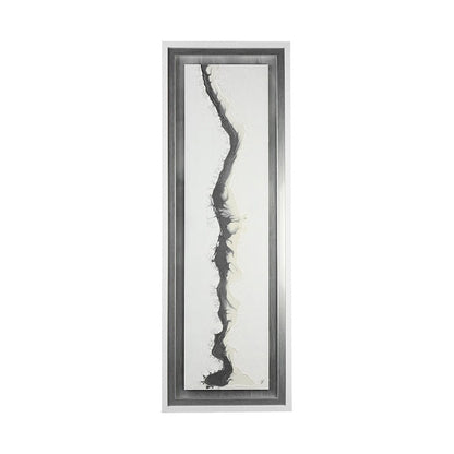 Mercana - White and Silver River by Studio M a Framed Art Print Matted under Glass - 13751 view 1