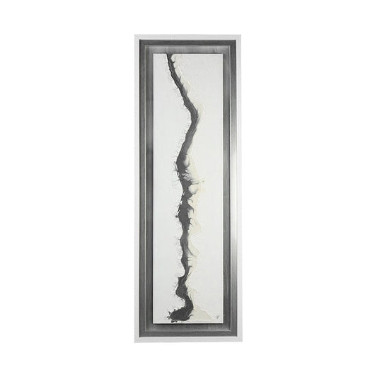 Mercana - White and Silver River by Studio M a Framed Art Print Matted under Glass - 13751 view 1