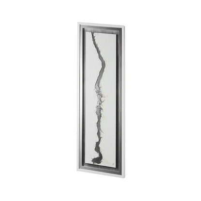 Mercana - White and Silver River by Studio M a Framed Art Print Matted under Glass - 13751 view 2