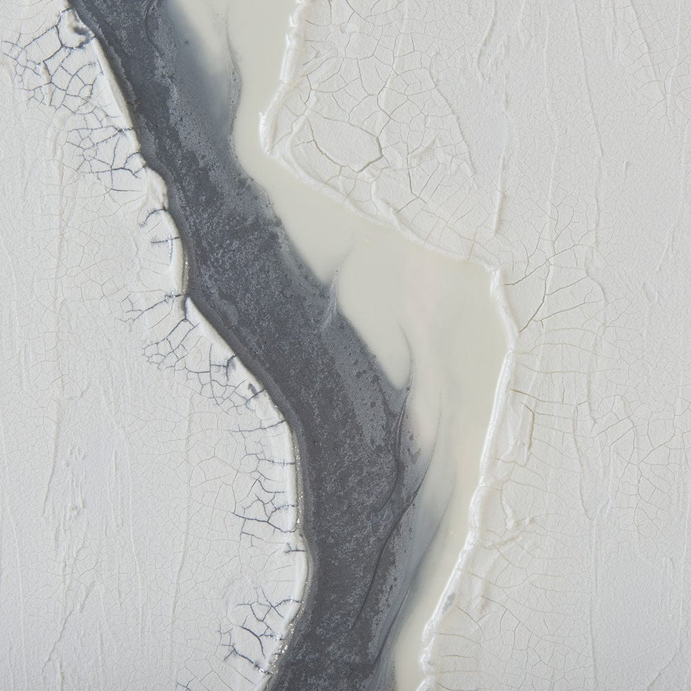 Mercana - White and Silver River by Studio M a Framed Art Print Matted under Glass - 13751 view 6