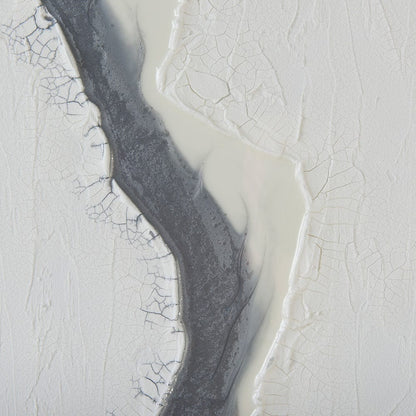 Mercana - White and Silver River by Studio M a Framed Art Print Matted under Glass - 13751 view 6