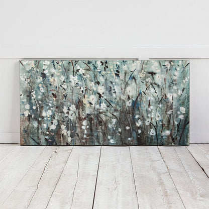 Mercana - White Blooms with Navy II MC by Mercana Studio a Hand Embellished Textured Canvas - 100031-L view 2