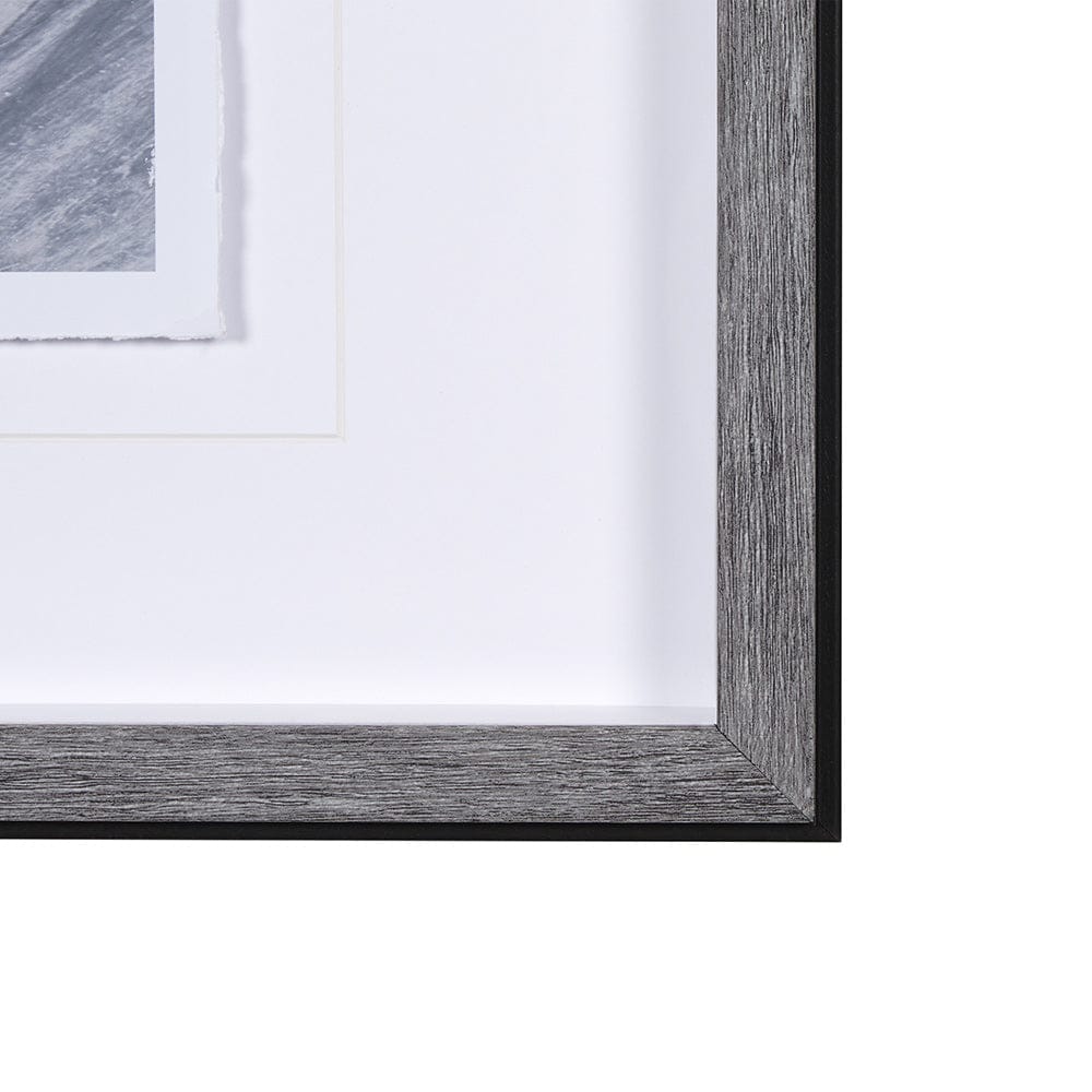 Mercana - White Horse Portrait by Mercana Studio Hand Embellished Textured Framed Art Print Matted under Glass - 14981 view 3