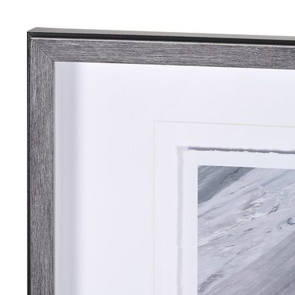Mercana - White Horse Portrait by Mercana Studio Hand Embellished Textured Framed Art Print Matted under Glass - 14981 view 4