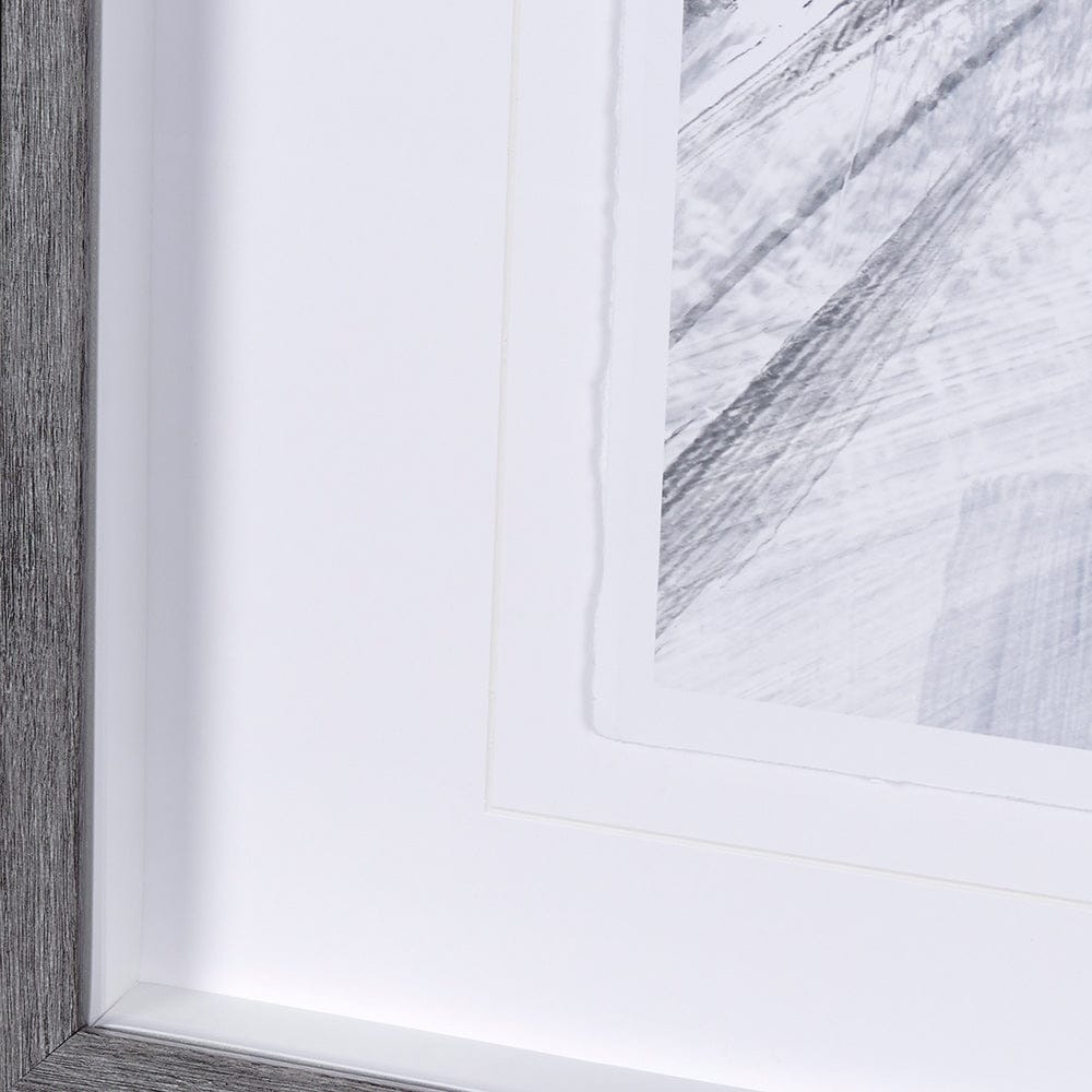 Mercana - White Horse Portrait by Mercana Studio Hand Embellished Textured Framed Art Print Matted under Glass - 14981 view 5