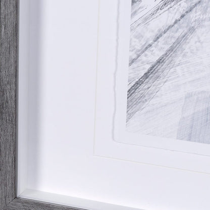 Mercana - White Horse Portrait by Mercana Studio Hand Embellished Textured Framed Art Print Matted under Glass - 14981 view 5