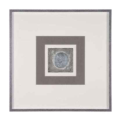 Mercana - White Moon by Studio M a handmade Original Framed Artwork under Glass - 15090 view 1