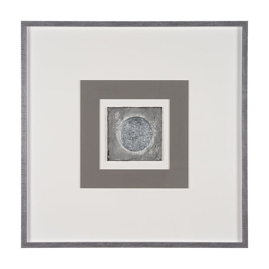 Mercana - White Moon by Studio M a handmade Original Framed Artwork under Glass - 15090 view 1