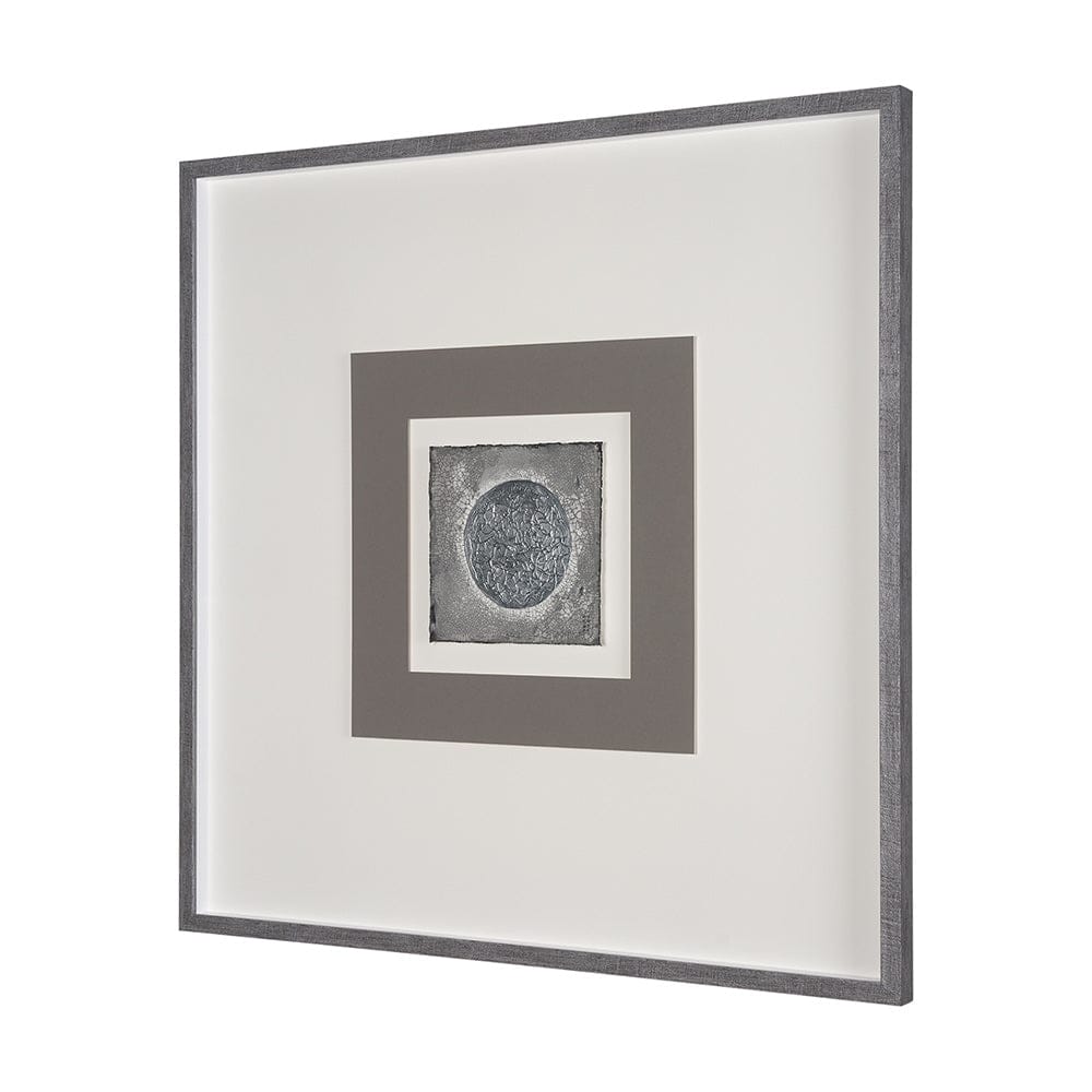 Mercana - White Moon by Studio M a handmade Original Framed Artwork under Glass - 15090 view 2
