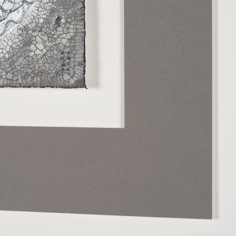 Mercana - White Moon by Studio M a handmade Original Framed Artwork under Glass - 15090 view 6