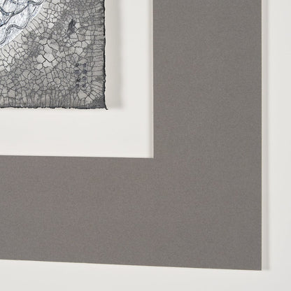 Mercana - White Moon by Studio M a handmade Original Framed Artwork under Glass - 15090 view 6