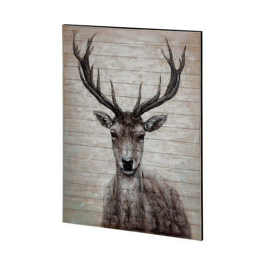 Mercana - White Tail II 48x60 Deer Original Hand Painted on Wood Oil Painting - 67717 view 1