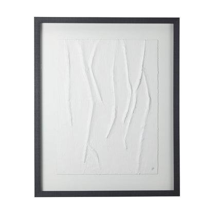 Mercana - White Vines I by Studio M a handmade Original Framed 3D Textured Artwork under Glass - 14257 view 1