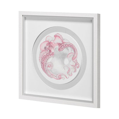 Mercana - Who Stole My Precious I Pink by Fiona H Hand Embellished Textured Framed Print Matted under Glass - 13230 view 4