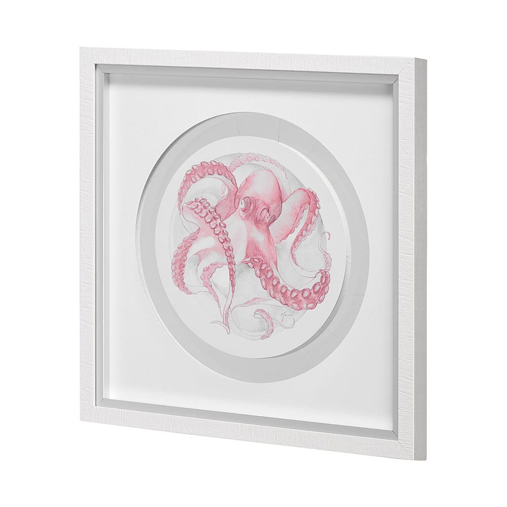 Mercana - Who Stole My Precious II Pink by Fiona H Hand Embellished Textured Framed Print Matted under Glass - 13231 view 4