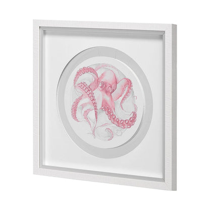 Mercana - Who Stole My Precious II Pink by Fiona H Hand Embellished Textured Framed Print Matted under Glass - 13231 view 4
