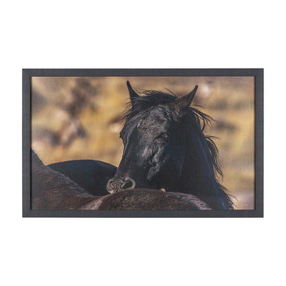 Mercana - Wild Horses by Gary Blatter a Hand Embellished Textured Framed Art Print - 15377 view 1