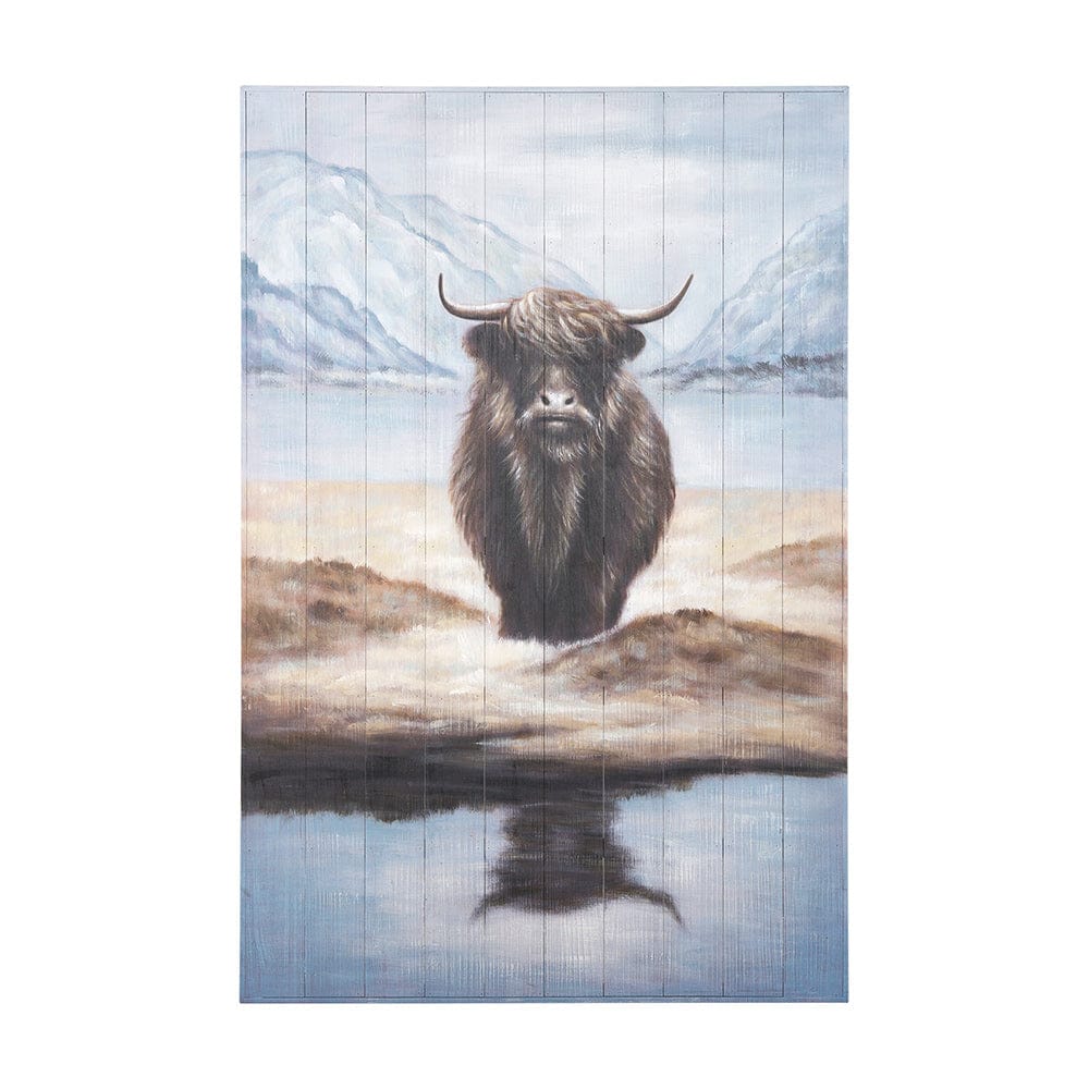 Mercana - Wild Ox Painting on Wood - 69756 view 1