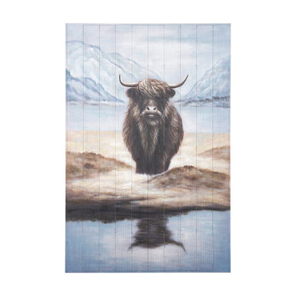 Mercana - Wild Ox Painting on Wood - 69756 view 1