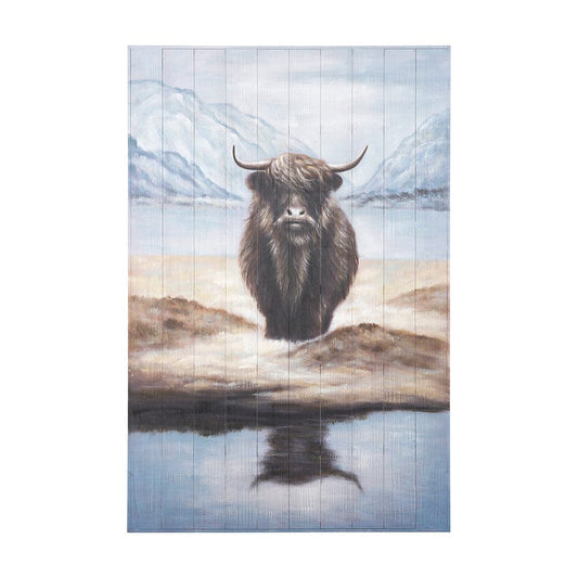 Mercana - Wild Ox Painting on Wood - 69756 view 1
