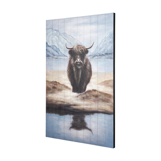 Mercana - Wild Ox Painting on Wood - 69756 view 2