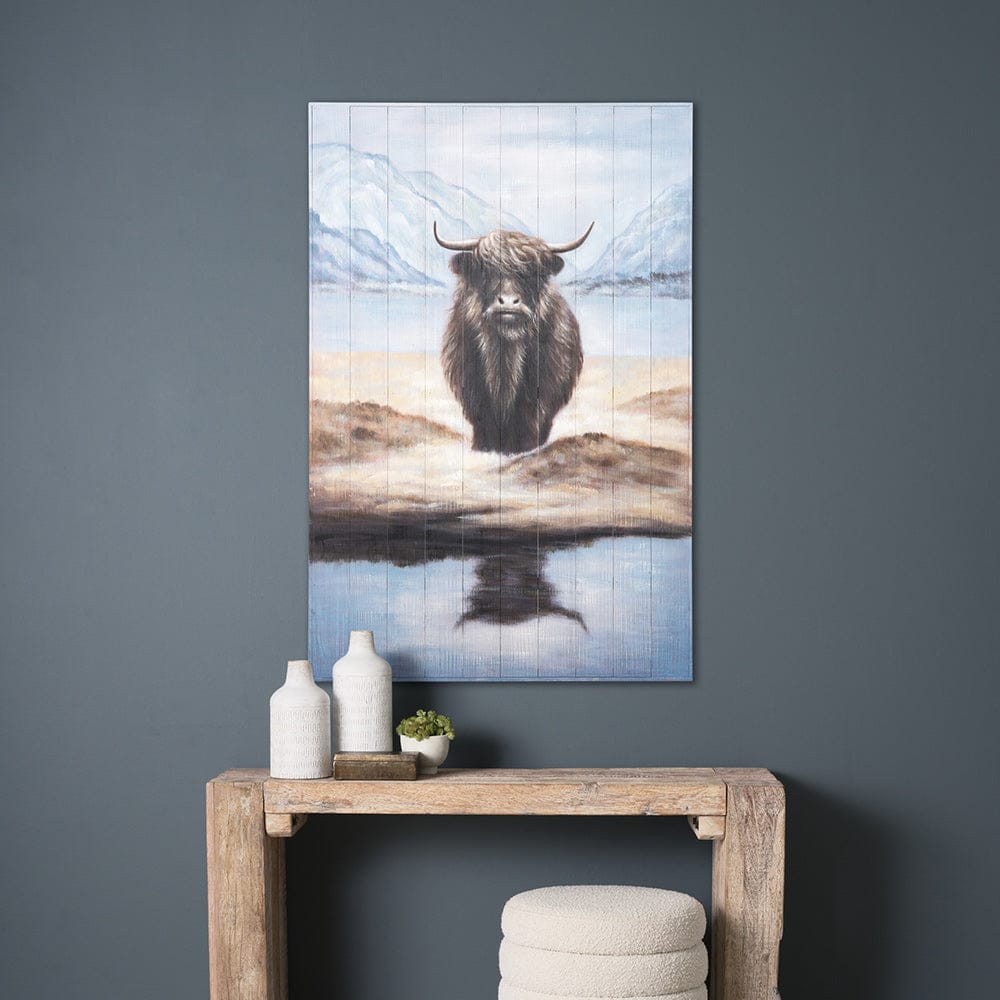Mercana - Wild Ox Painting on Wood - 69756 view 9