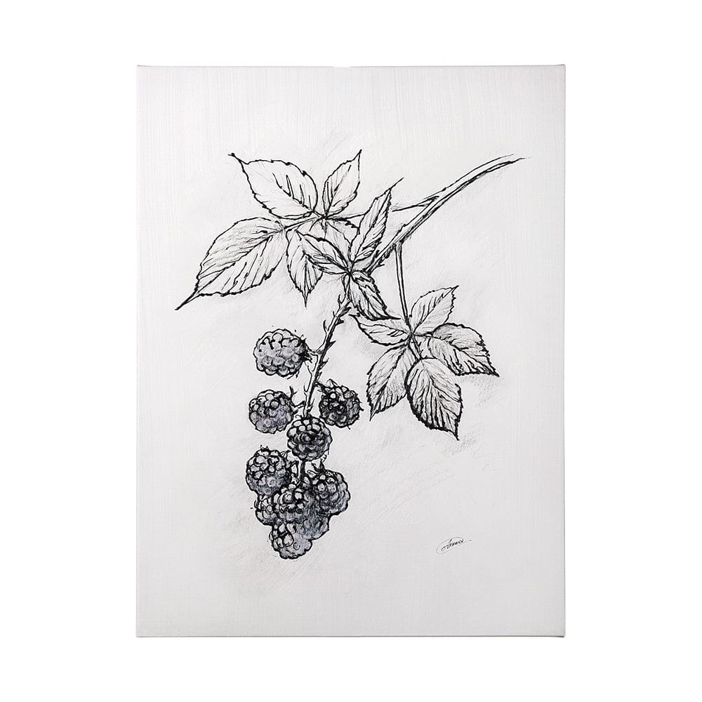 Mercana - Wildberry Collection Blackberry by Ariana a Hand Embellished Textured Canvas - 102012-L view 1