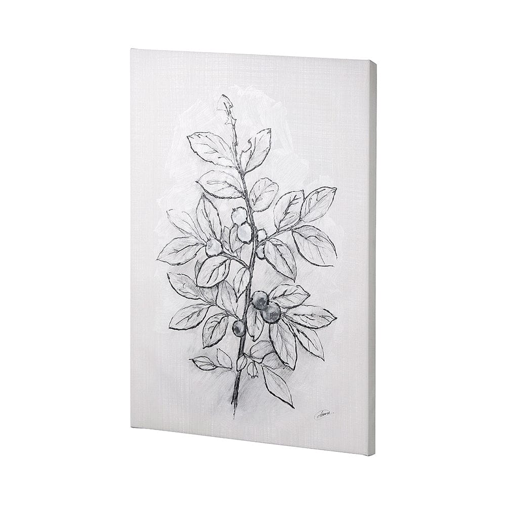 Mercana - Wildberry Collection Blueberry by Ariana a Hand Embellished Textured Canvas - 102013-L view 2