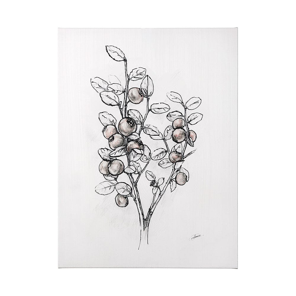 Mercana - Wildberry Collection Hucklberry by Ariana a Hand Embellished Textured Canvas - 102011-L view 1