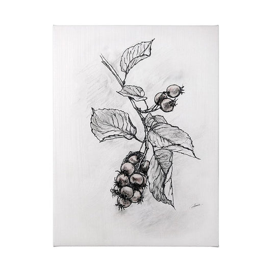 Mercana - Wildberry Collection Saskatoonberry by Ariana a Hand Embellished Textured Canvas - 102014-L view 1