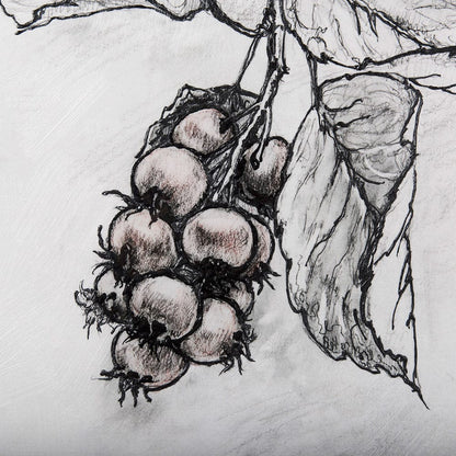 Mercana - Wildberry Collection Saskatoonberry by Ariana a Hand Embellished Textured Canvas - 102014-L view 3