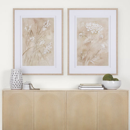 Mercana - Wildflower I by Mercana Studio a Hand Embellished Textured Framed Art Print Matted under Glass - 15141 view 8