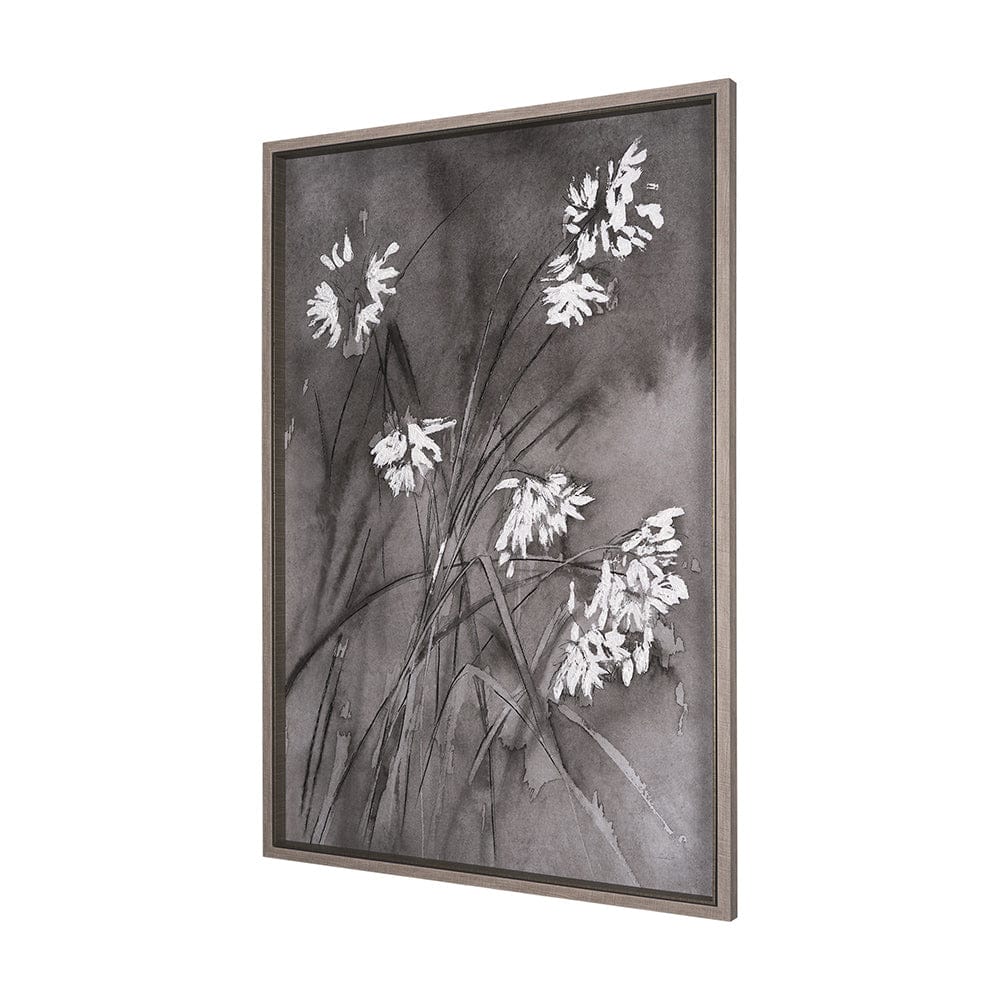 Mercana - Wildflowers I Charcoal by Mercana Studio a Hand Embellished Textured Framed Art Print - 15125 view 2