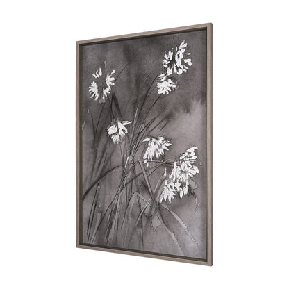 Mercana - Wildflowers I Charcoal by Mercana Studio a Hand Embellished Textured Framed Art Print - 15125 view 2