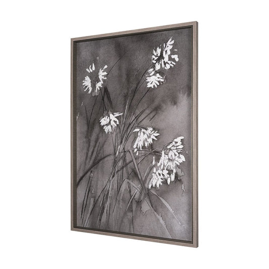 Mercana - Wildflowers I Charcoal by Mercana Studio a Hand Embellished Textured Framed Art Print - 15125 view 2