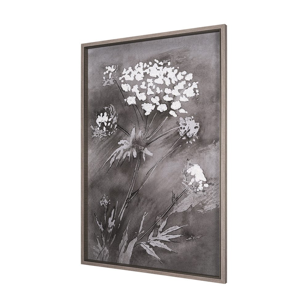 Mercana - Wildflowers II Charcoal by Mercana Studio a Hand Embellished Textured Framed Art Print - 15126 view 2