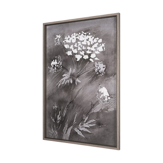 Mercana - Wildflowers II Charcoal by Mercana Studio a Hand Embellished Textured Framed Art Print - 15126 view 2