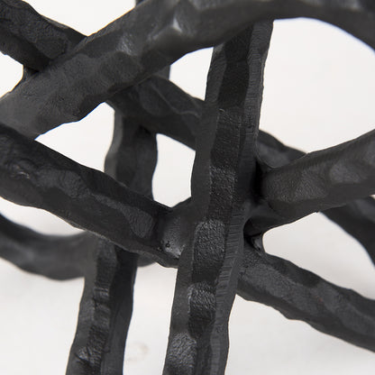 Mercana - Wilhelm II Large 10L x 10W Black Metal Link Decor Object - 67817 view 7