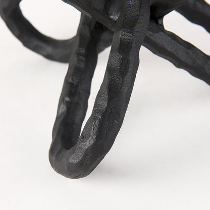 Mercana - Wilhelm II Large 10L x 10W Black Metal Link Decor Object - 67817 view 9