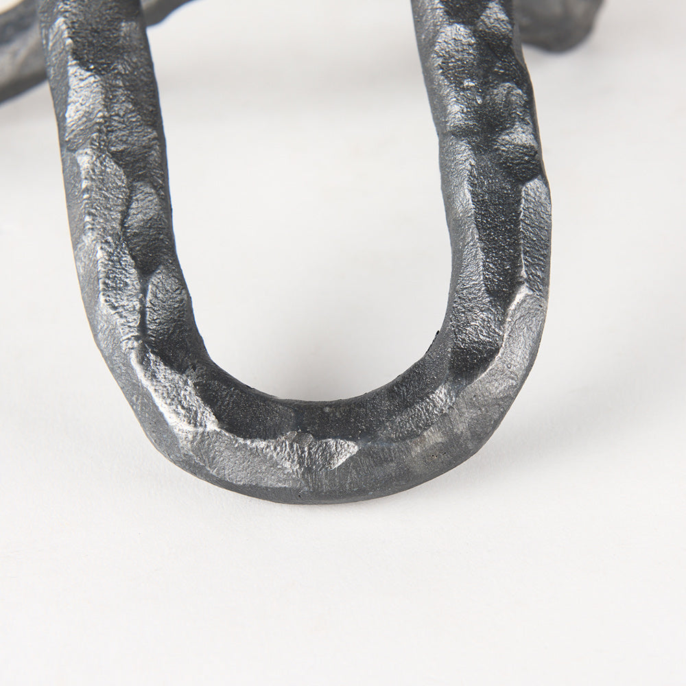 Mercana - Wilhelm II Large 10L x 10W Silver Metal Link Decor Object - 67818_CLOSEOUT view 10