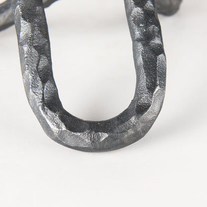 Mercana - Wilhelm II Large 10L x 10W Silver Metal Link Decor Object - 67818_CLOSEOUT view 10