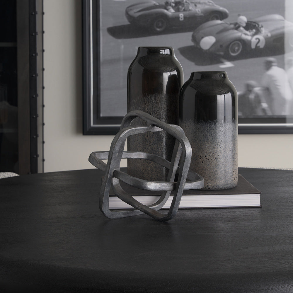 Mercana - Willem II 9L x 9W Silver Metal Open Cube Decor Object - 67814_CLOSEOUT view 6