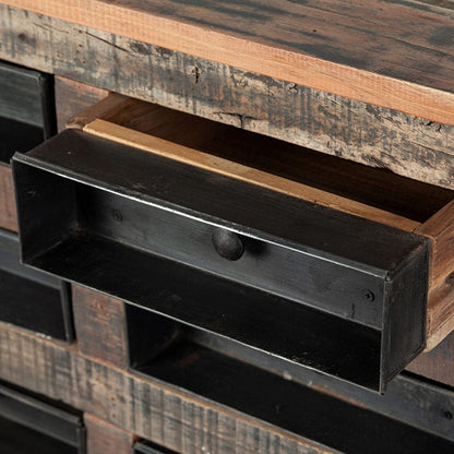 Mercana - Wilton I 63x16 Reclaimed Wood and Metal 16 Drawer Sideboard - 67738 view 5